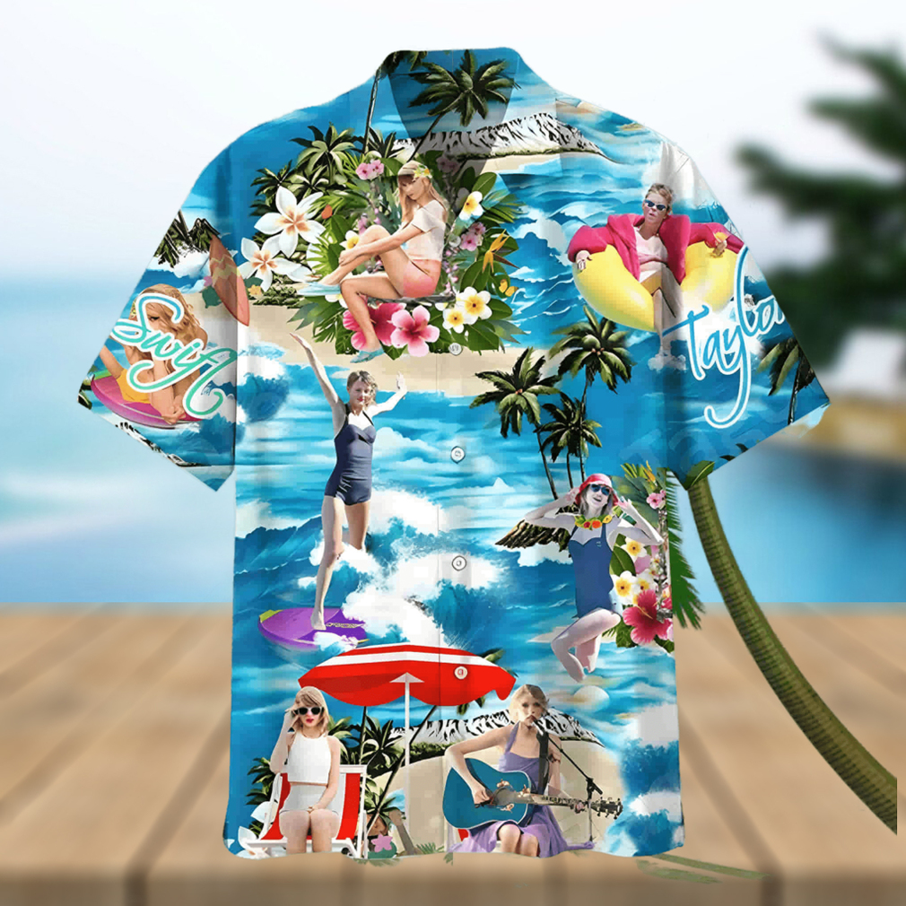 Taylor Swift On The Beach Hawaiian Shirt - Limotees