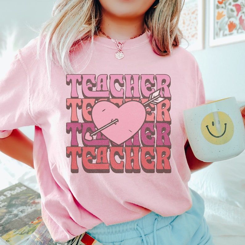 Teacher Valentines Day Shirt, Teacher Valentines Shirt, Teacher Heart Shirt, Teacher Valentines Gift