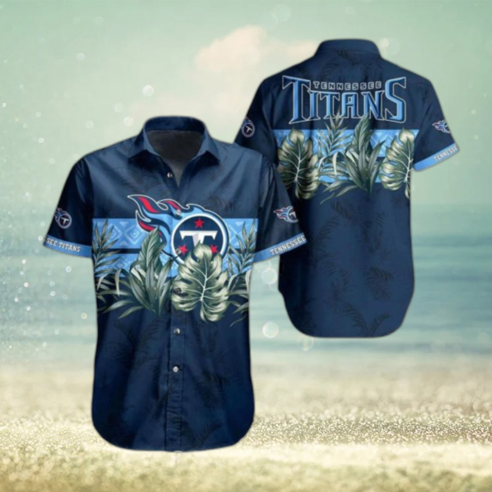 Tennessee Titans NFL Hawaiian Shirt Tropical Pattern Graphic Gift For Fan NFL Enthusiast Hot Trend 2023 - Limotees