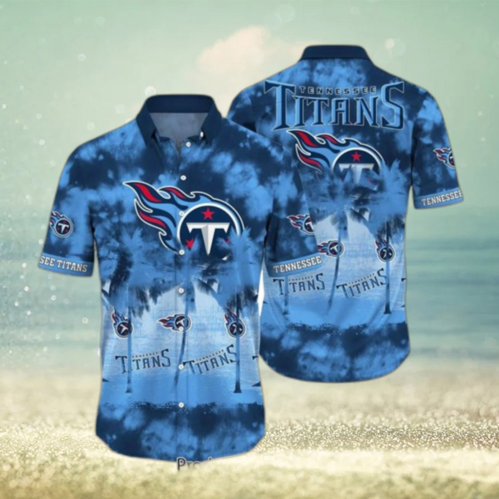 Tennessee Titans NFL Hawaiian Shirt Tropical Pattern Graphic Short Sleeve Summer Gift For Fans Hot Trend 2023 - Limotees