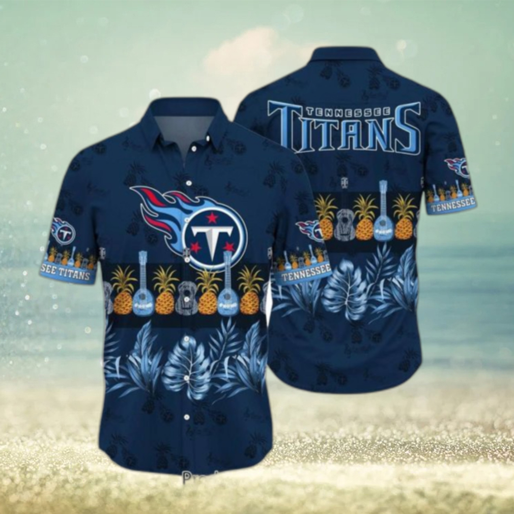 Tennessee Titans NFL Hawaiian Shirt Tropical Pattern Graphic Trends Summer Gift For Fan NFL Hot Trend 2023 - Limotees