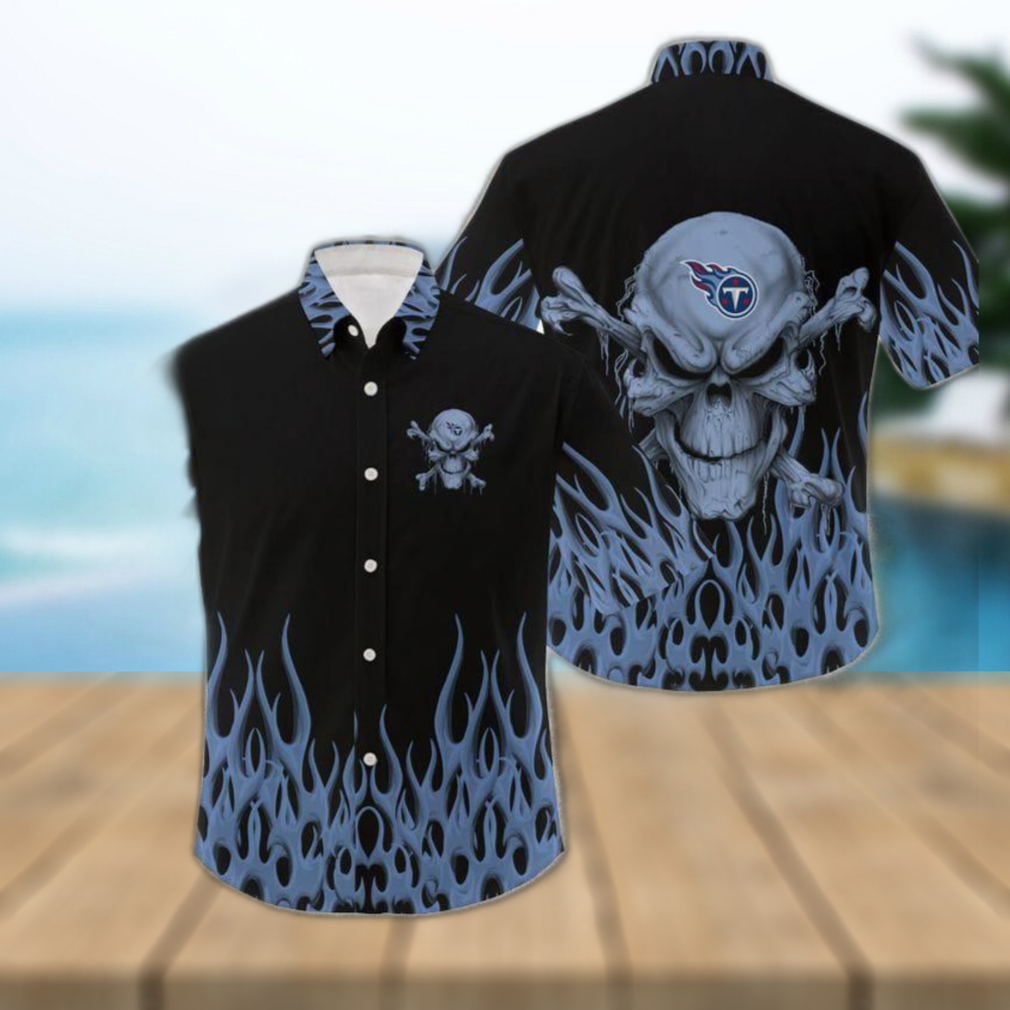 Tennessee Titans NFL Skull Halloween Gift Fans Hawaiian Shirt For Men And Women - Limotees