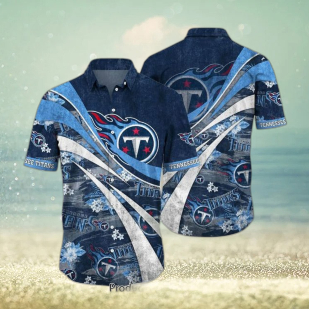 Tennessee Titans NFL Summer Hawaiian Shirt Floral Pattern Graphic For Football NFL Enthusiast Hot Trend 2023 - Limotees