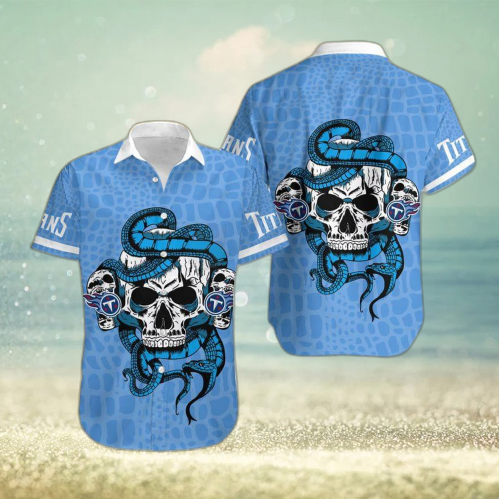 Tennessee Titans Snake And Skull Octopus Hawaiian Shirt Gift For Halloween - Limotees