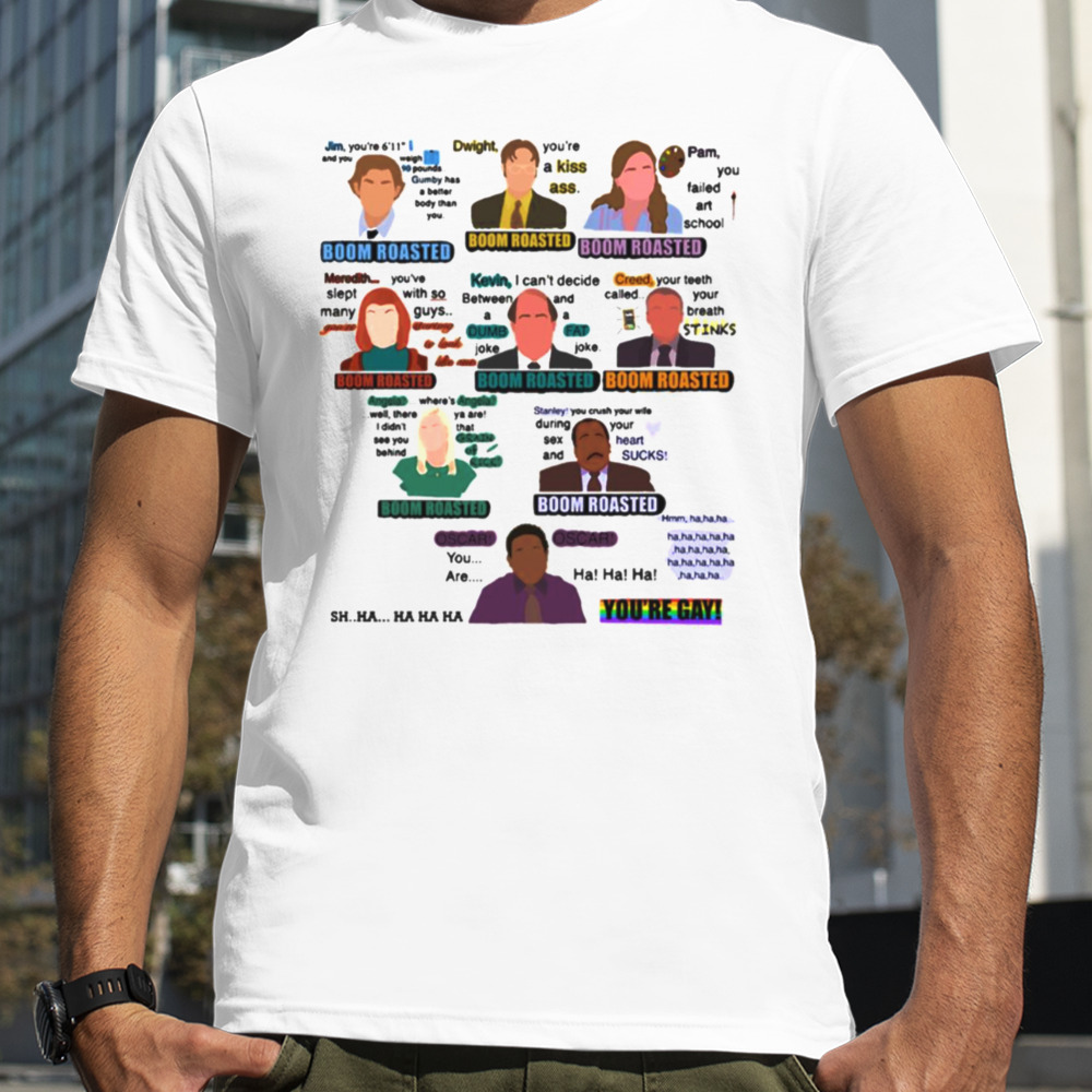 The Office Boom Roasted Scene shirt