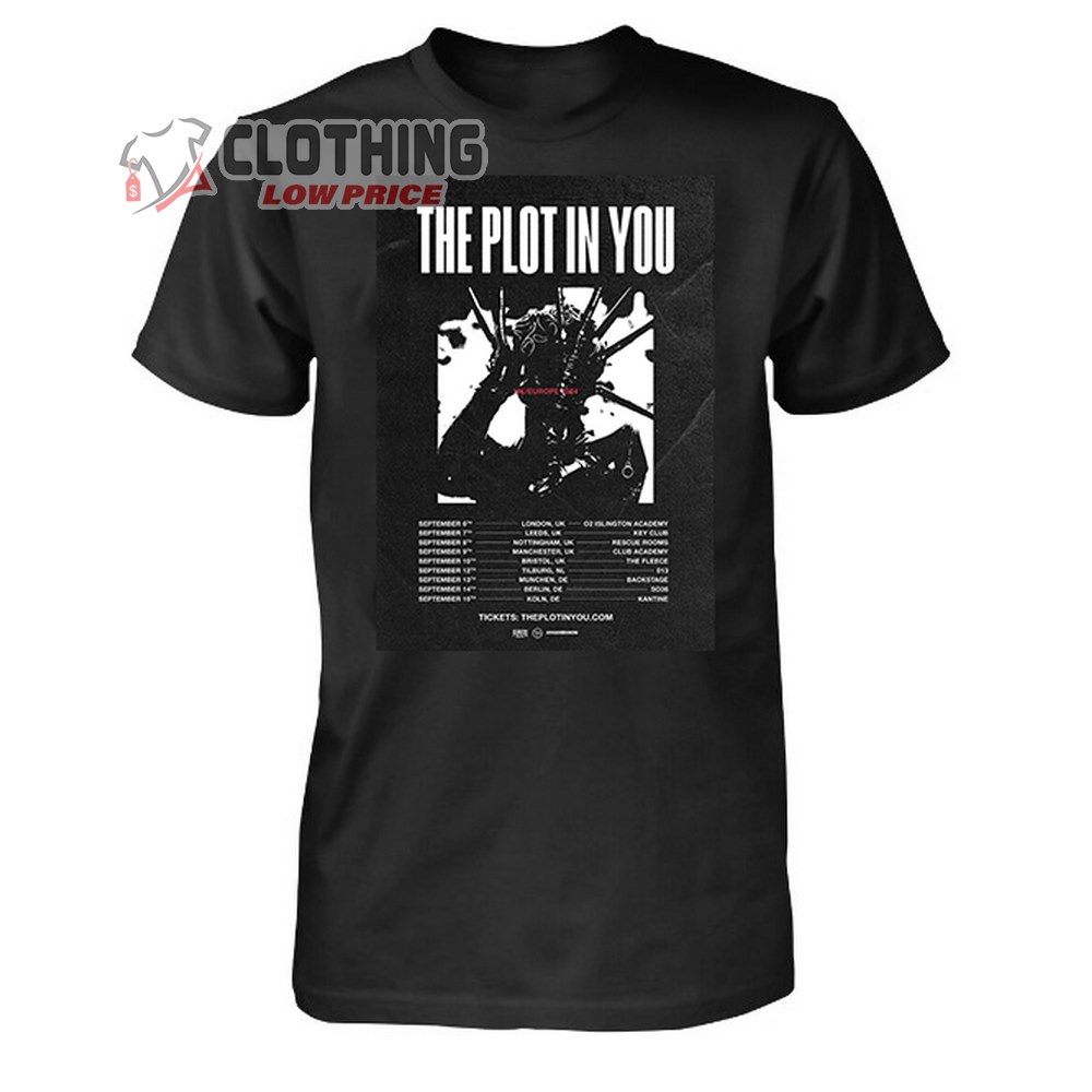 The Plot In You UK And Europe Tour 2024 Merch, The Plot In You Shirt, The Plot In You Tour Setlist T-Shirt