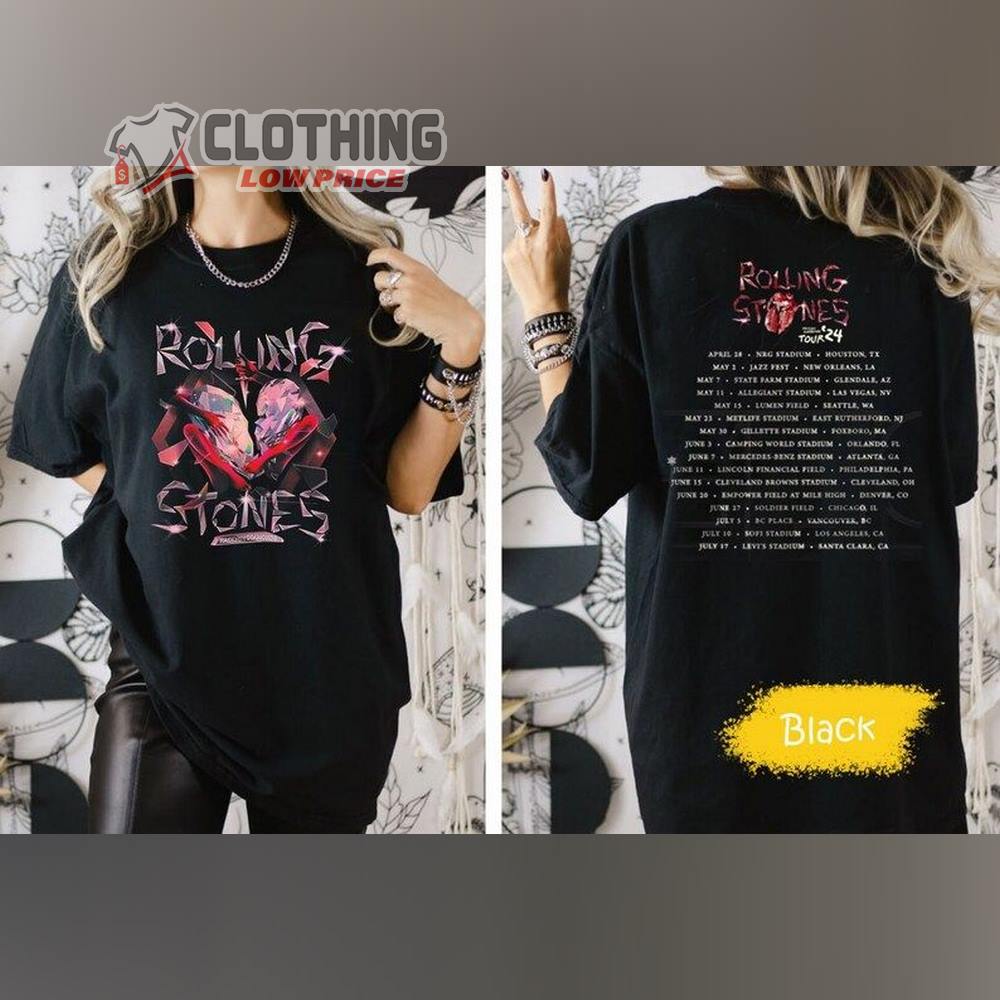 The Rolling Stones Tour 2024 Hackney Diamonds TShirt, The Rolling Stones Fan Shirt, Hackney Diamonds Tour Music 2024 Gift