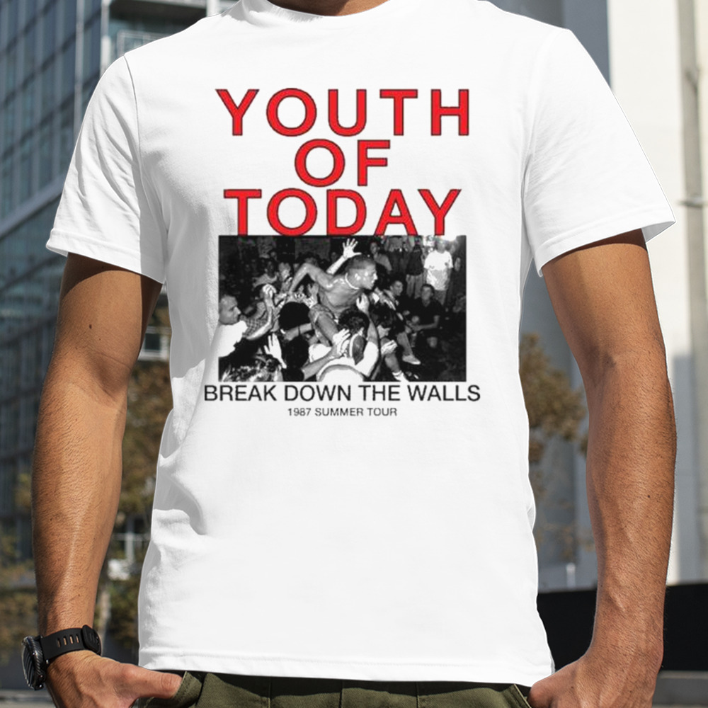 Today Break Down The Walls 1987 Summer Tour T-shirts