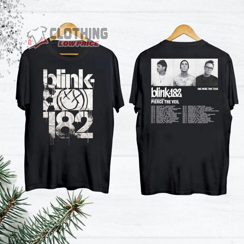 Vintage Blink 182 One More Time 2024 Tour Merch, Blink182 Rock Band