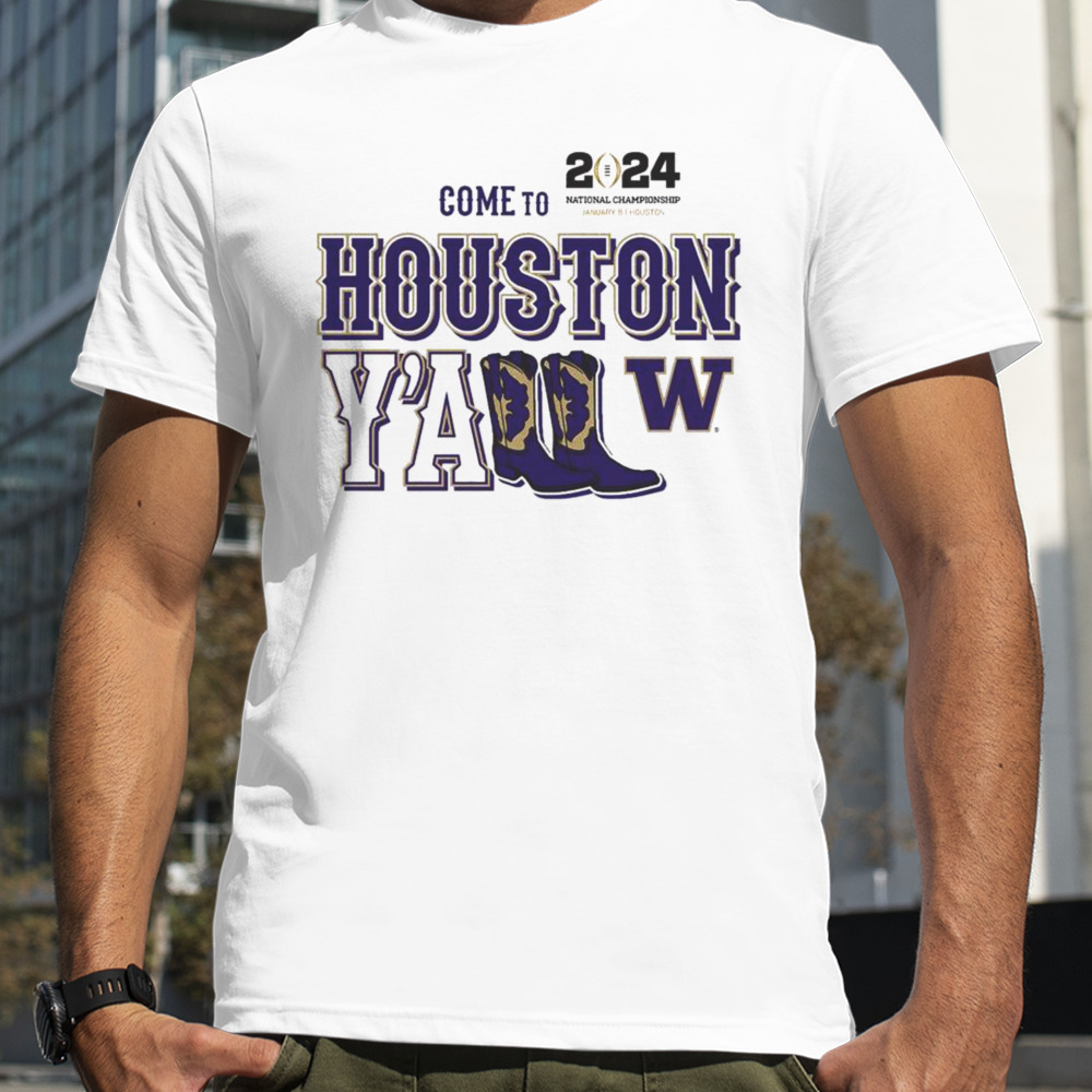 Washington Football 2024 Welcome To Houston Crew Retro Shirt