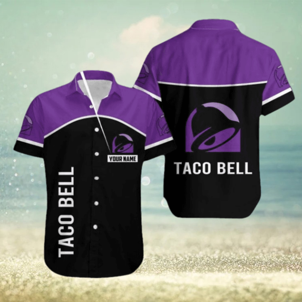 taco bell Casual Big Logo 3D Hawaiian Shirt For Men And Women Custom Name - Limotees