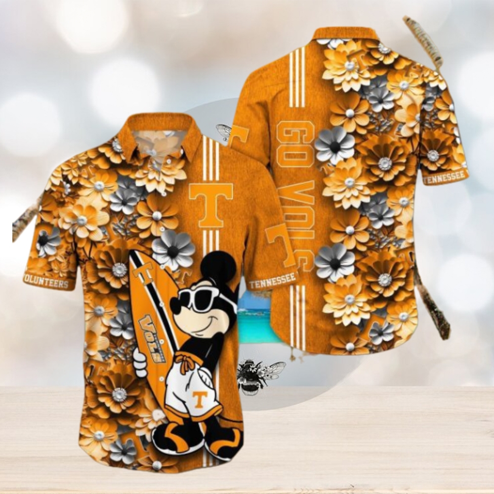 Tennessee Volunteers Hawaiian Shirt Mickey Love Surfing Trending Summer Gift - Limotees