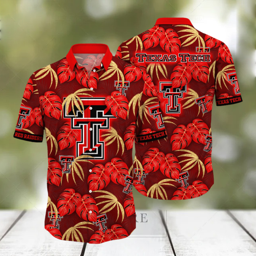 Texas Tech Red Raiders NCAA Hawaiian Shirt Warm Breezes Aloha Shirts - Limotees