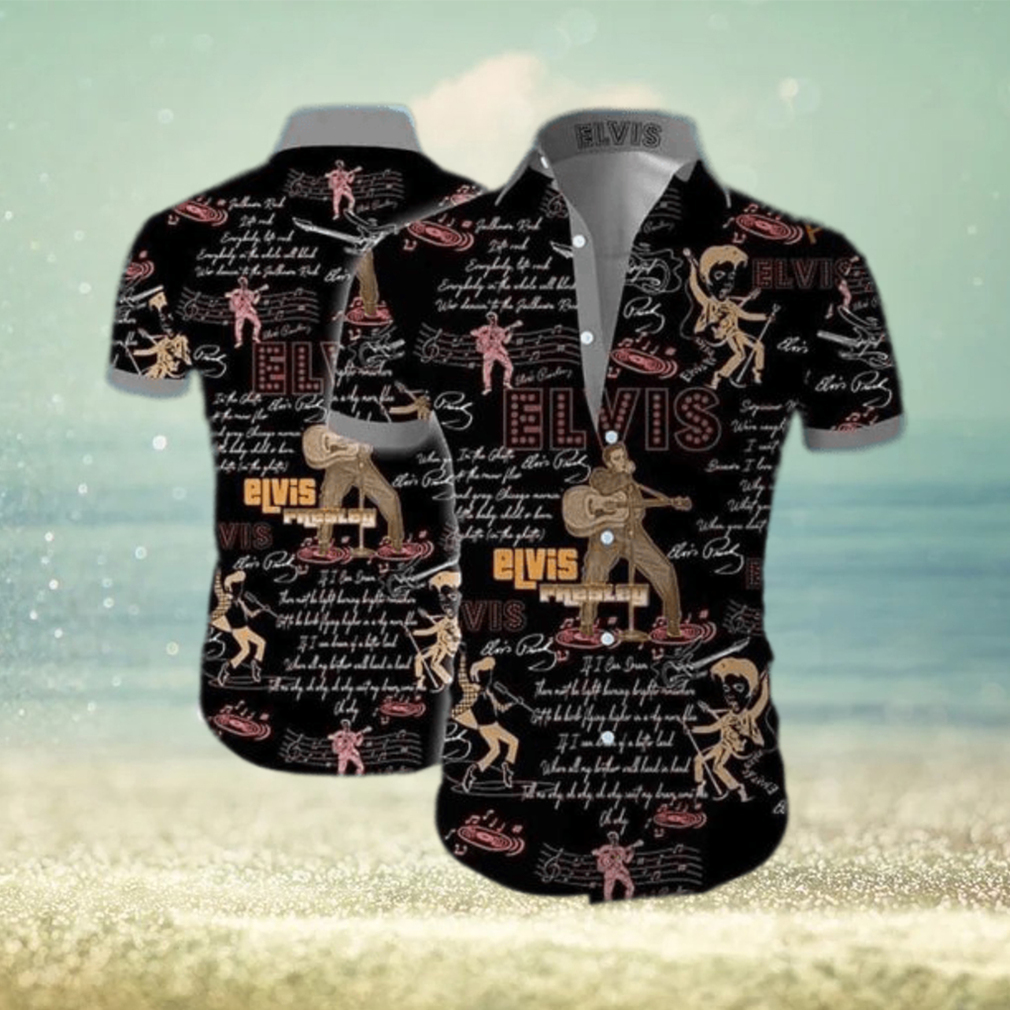 The King Of Rock And Roll Elvis Presley Hawaiian Shirt Gift For Music Fans - Limotees