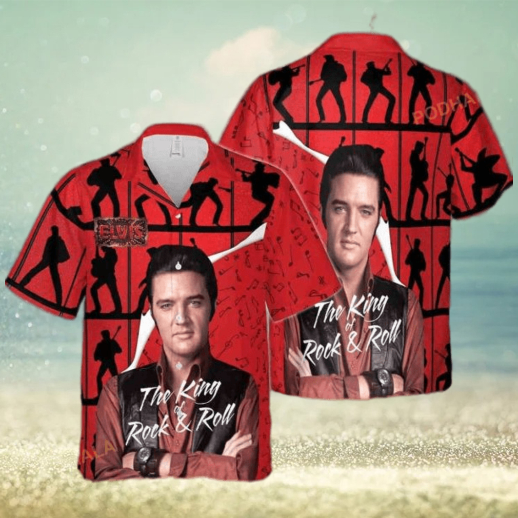 The King Rock And Roll Elvis Presley Hawaiian Shirt Beach Gift For Music Fans - Limotees