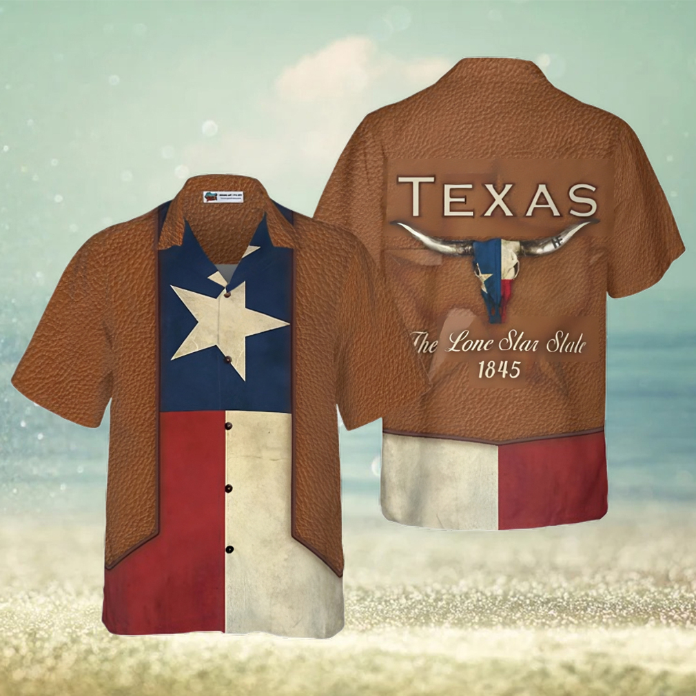 The Lone Star State Cowboy Style Texas Hawaiian Shirt - Limotees