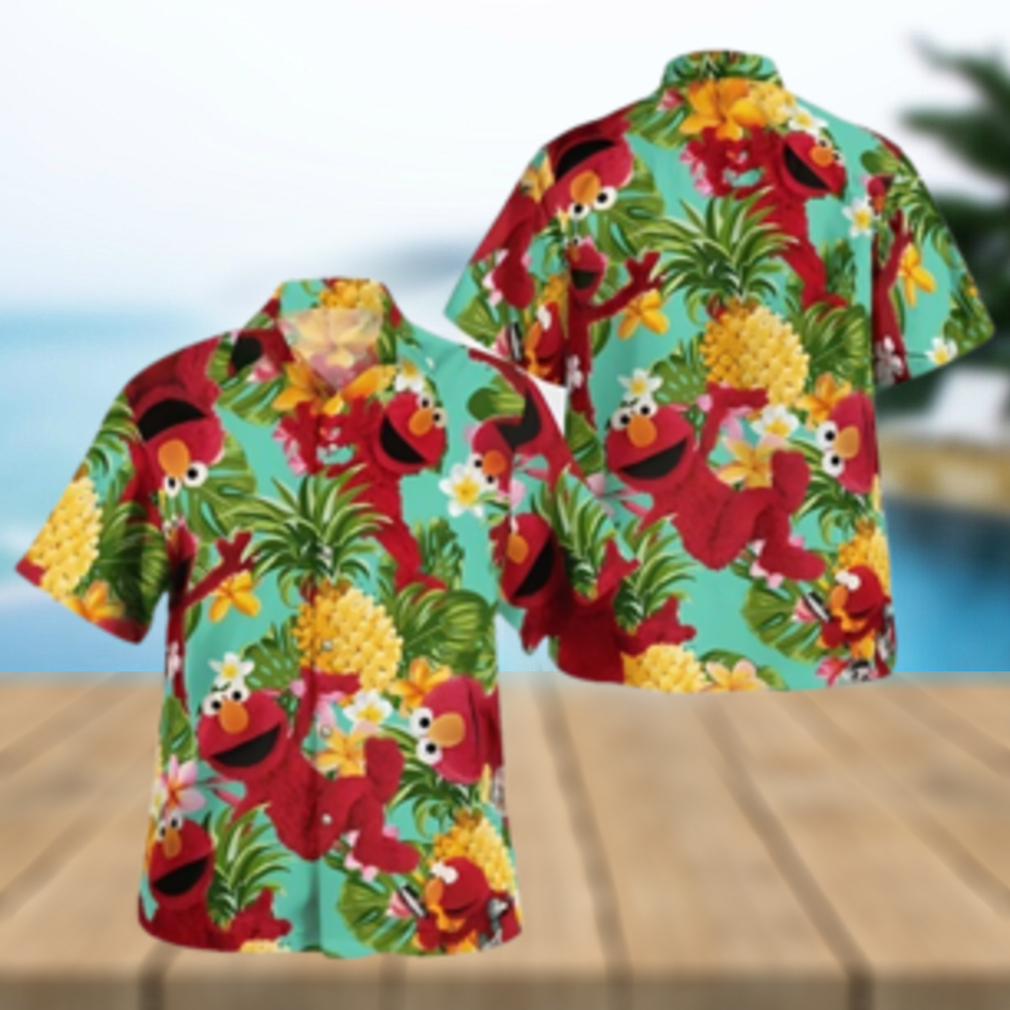 The Muppet Elmo Pineapple Tropical Summer Hawaiian Shirt - Limotees