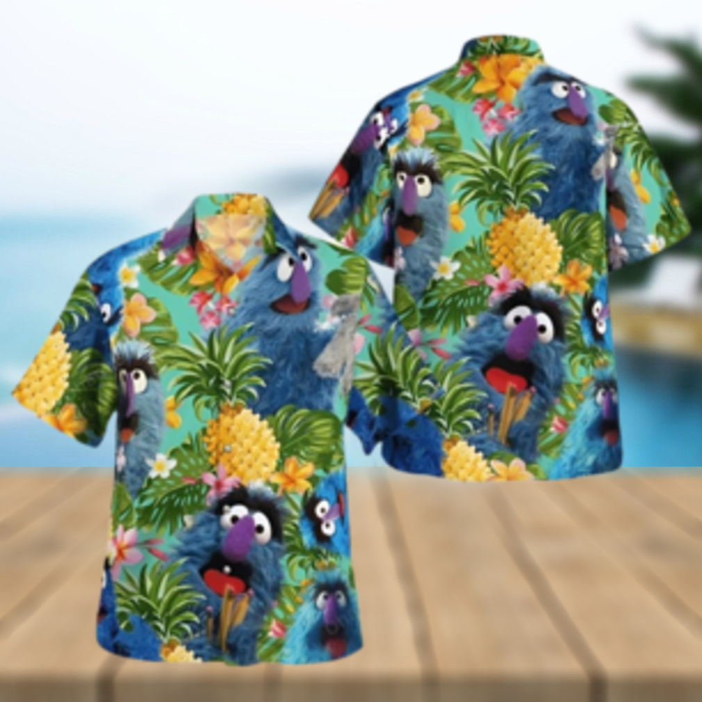 The Muppet Herry Monster Pineapple Tropical Hawaiian Shirt - Limotees