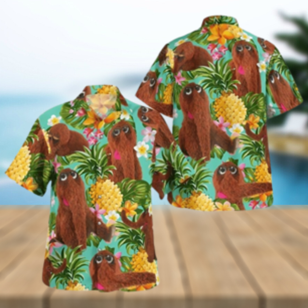 The Muppet Mr Snuffleupagus Pineapple Summer Hawaiian Shirt - Limotees