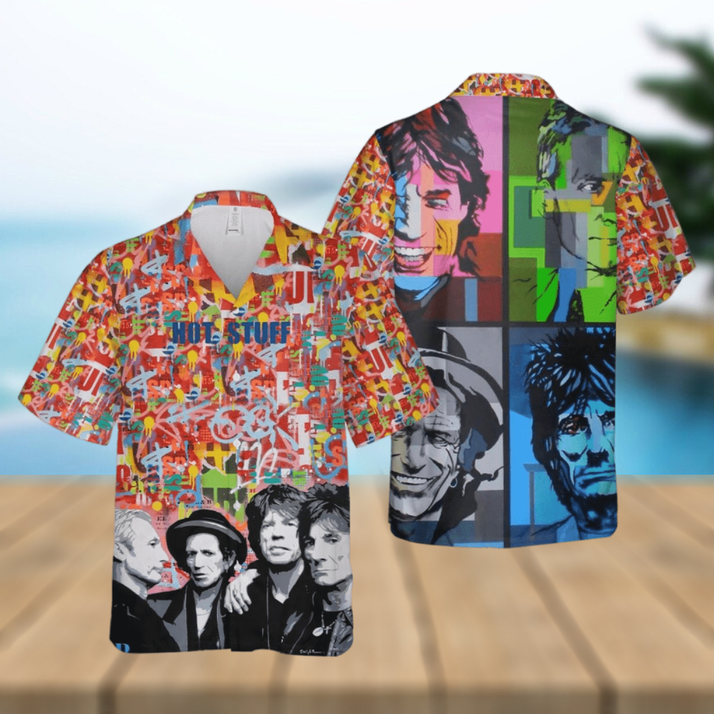 The Rolling Stones The Rock n Roll Legend Colorful Pattern Hawaiian Shirt - Limotees