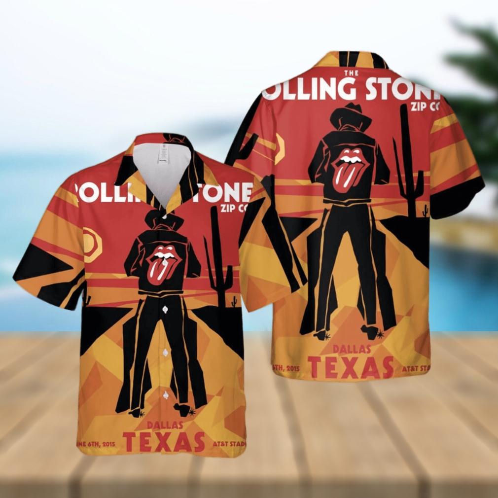 The Rolling Stones Tour Dallas Cowboys Texas 2015 Hawaiian Shirt - Limotees