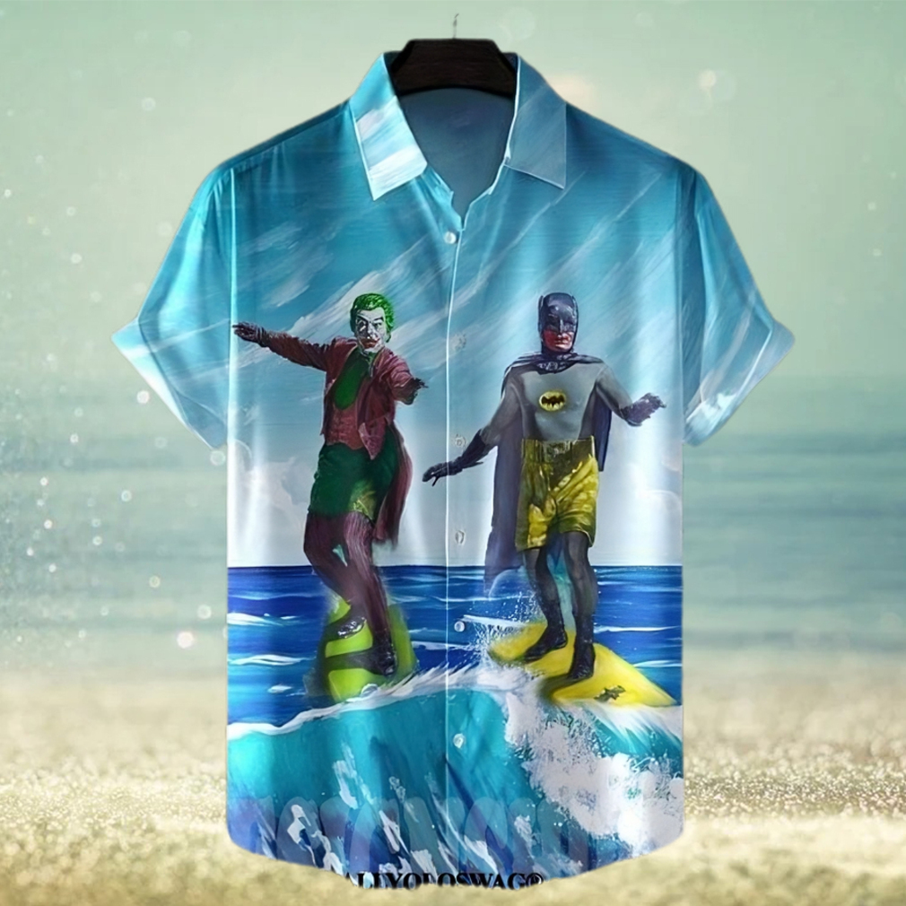 The best selling Batman And Joker Surfing All Over Print Hawaiian Shirt - Limotees