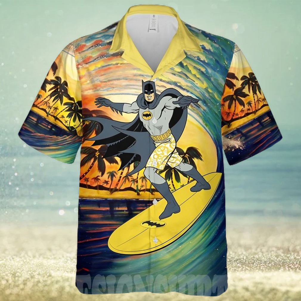 The best selling Batman Surfing Sunset All Over Print Hawaiian Shirt - Limotees