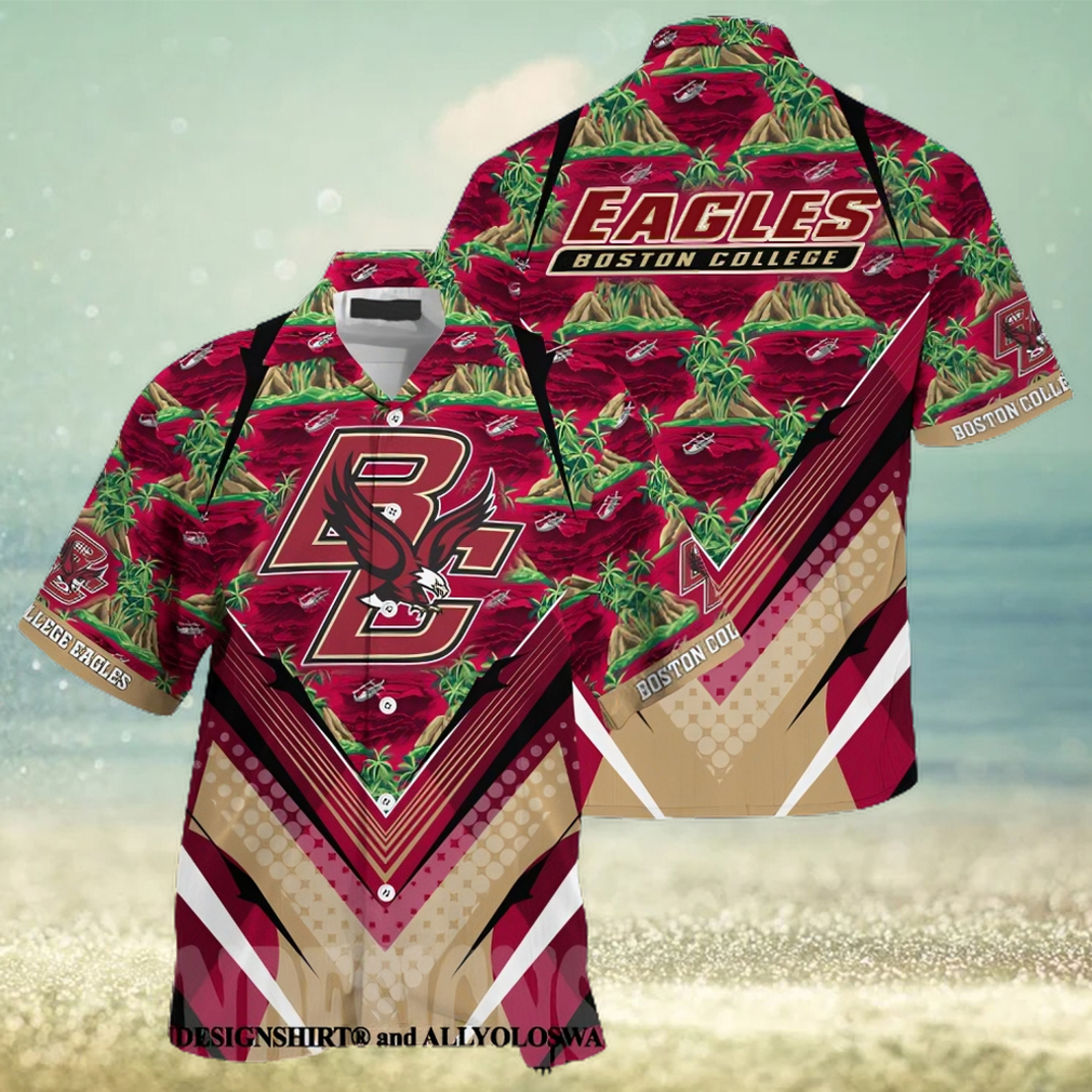 The best selling Boston College Eagles Summer Hawaiian Shirt - Limotees