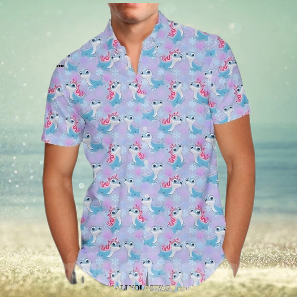 The best selling Bruni The Fire Spirit Frozen Disney Cartoon Graphics Inspired All Over Print Hawaiian Shirt - Limotees