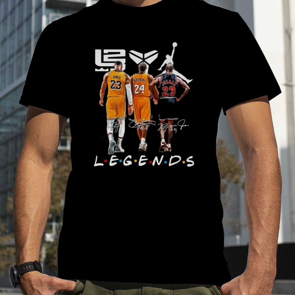 2024 Legends Lebron James Kobe Bryant And Michael Jordan Signatures Shirt