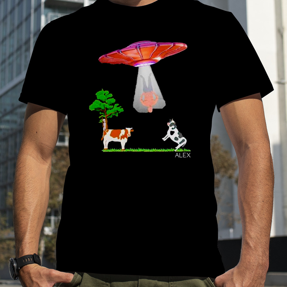 Alex Jones UFO Cows Shirt