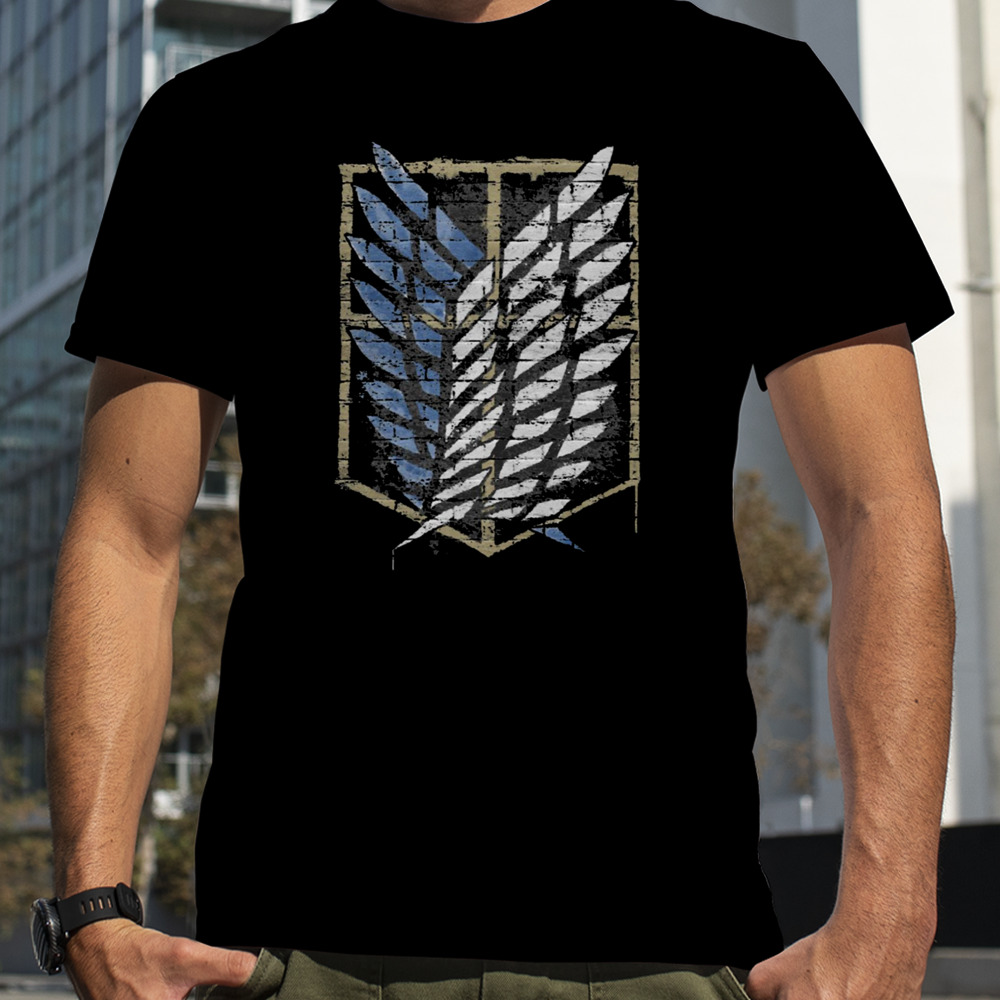 Aot Scout Emblem Graffiti Attack On Titan shirt