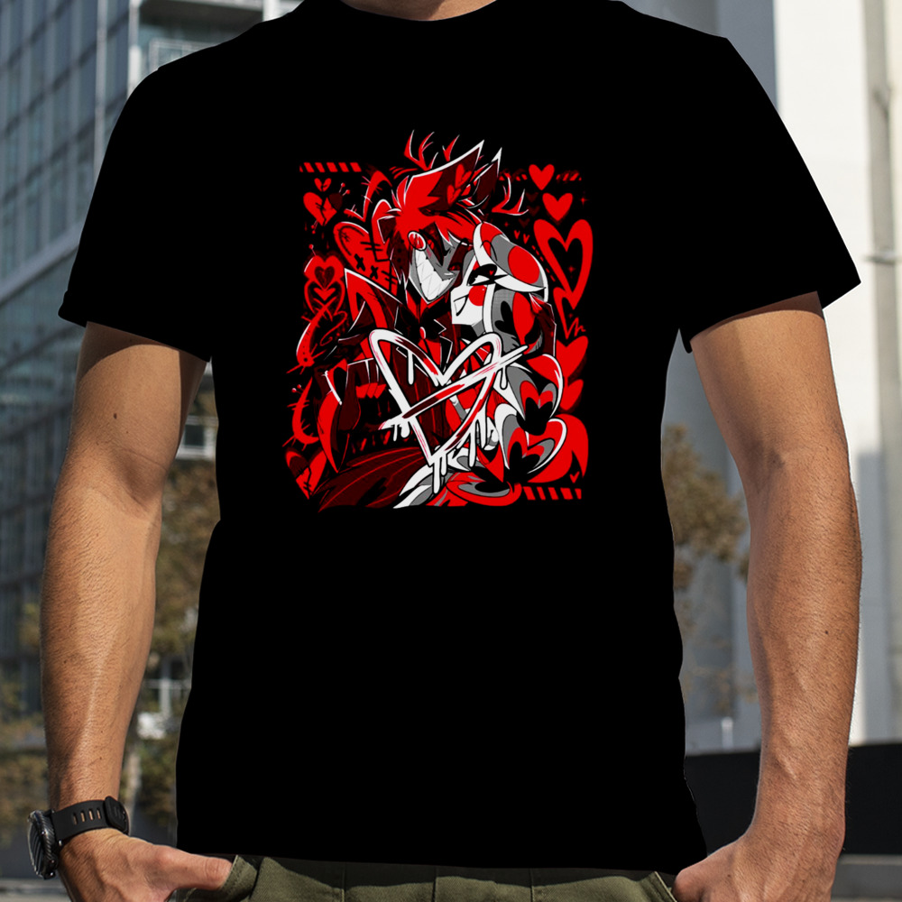 Charlie + Alastor 2023 Hazbin Hotel V Day shirt