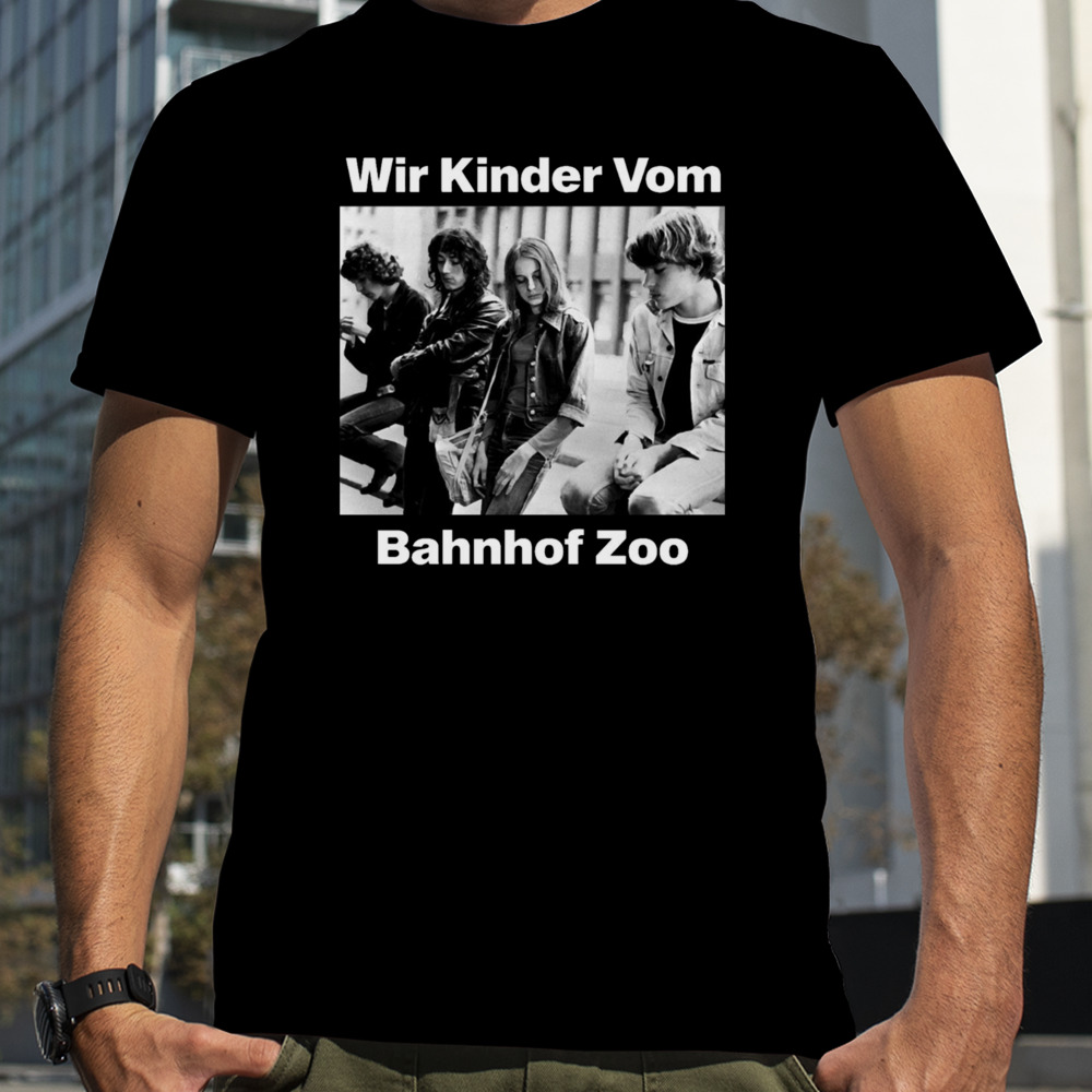 Christiane F Wir Kinder Vom Bahnhof Zoo Black And White shirt