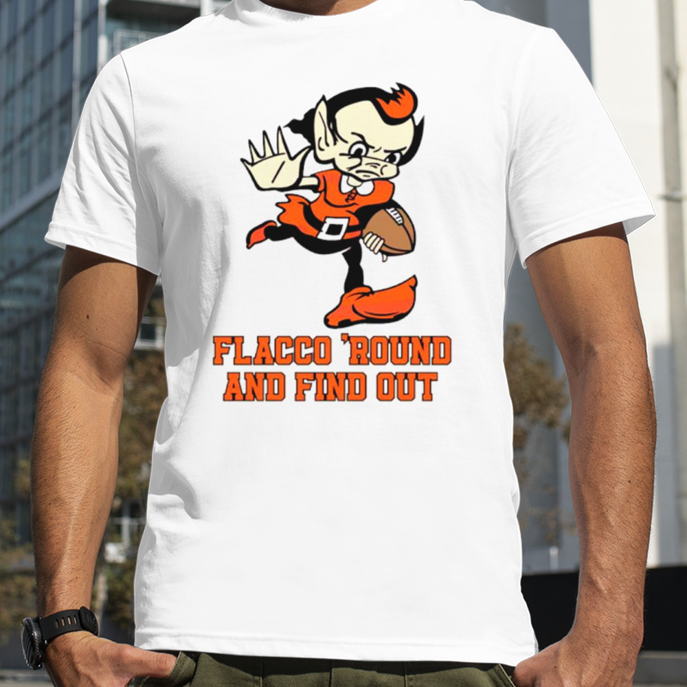 Flacco Round and Find Out Brownie the Elf football shirt