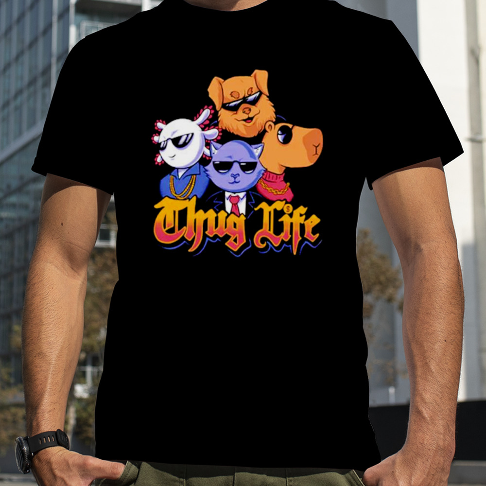 Four boss cool animals shirt