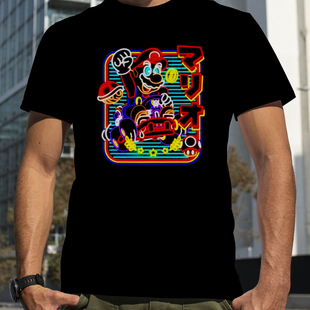 Mario kart neon shirt