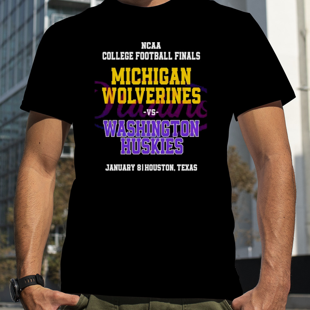 Michigan vs Washington Huskies NCAA College Football Finals T-Shirt