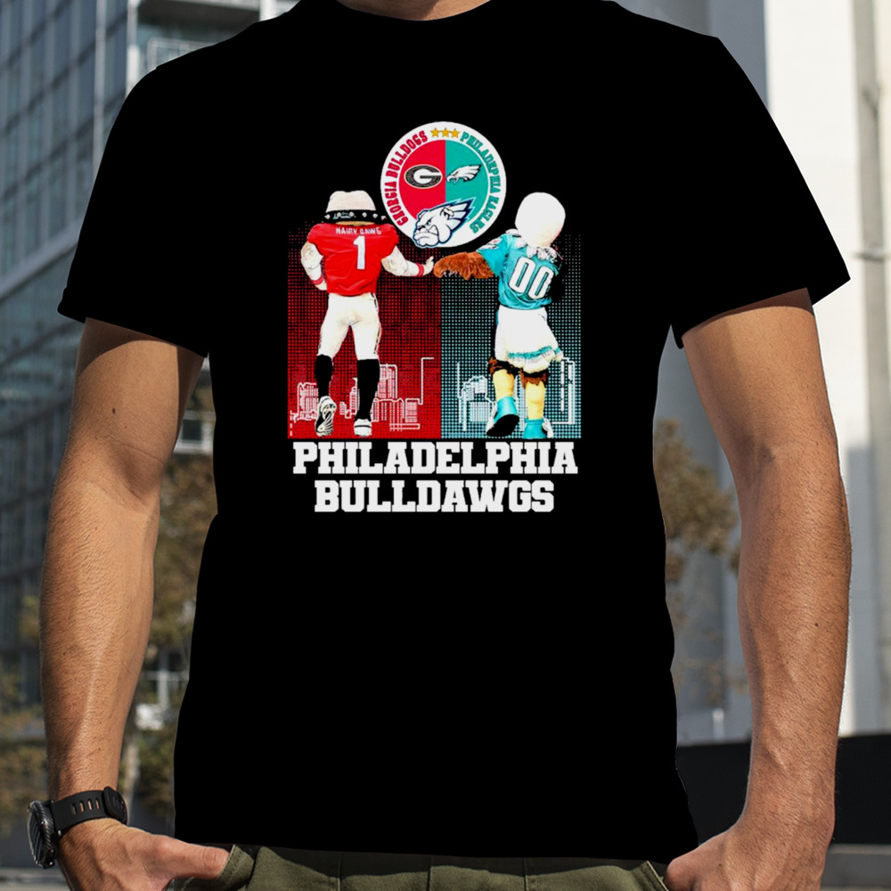 Philadelphia Bulldogs Georgia Bulldogs and Philadelphia Eagles Mascot Logo World Champs 2024 Shirt