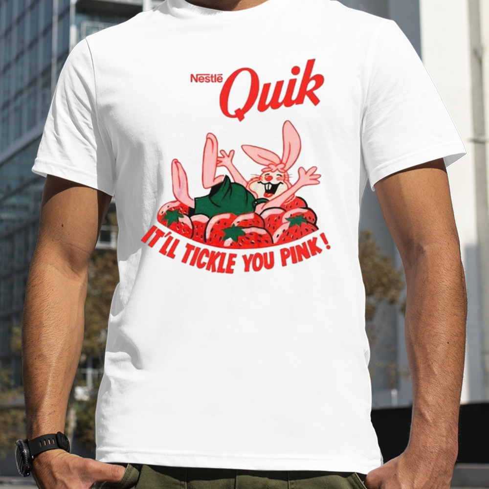 Rabbit Quik it’ll tickle you pink shirt