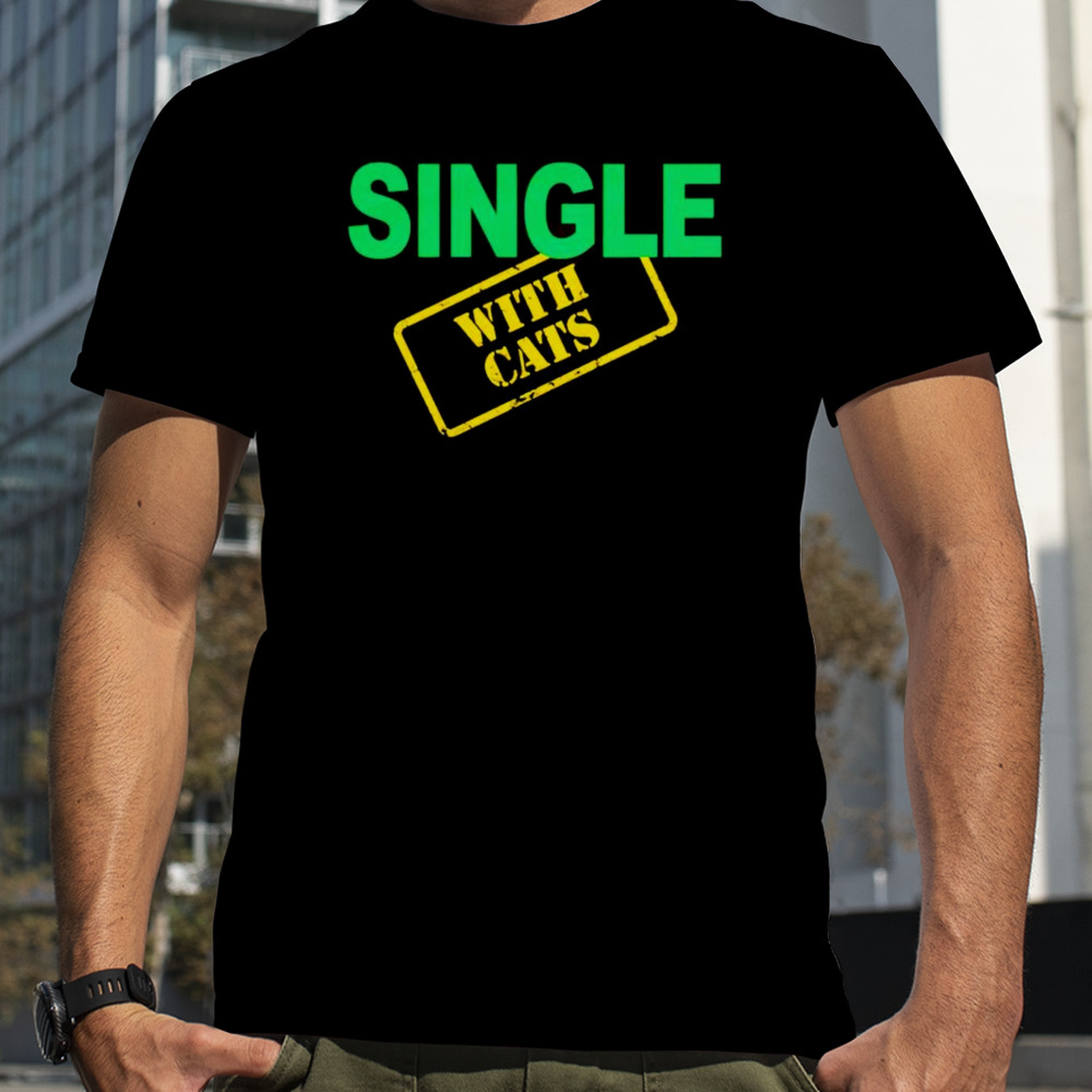 Single with cats shirt