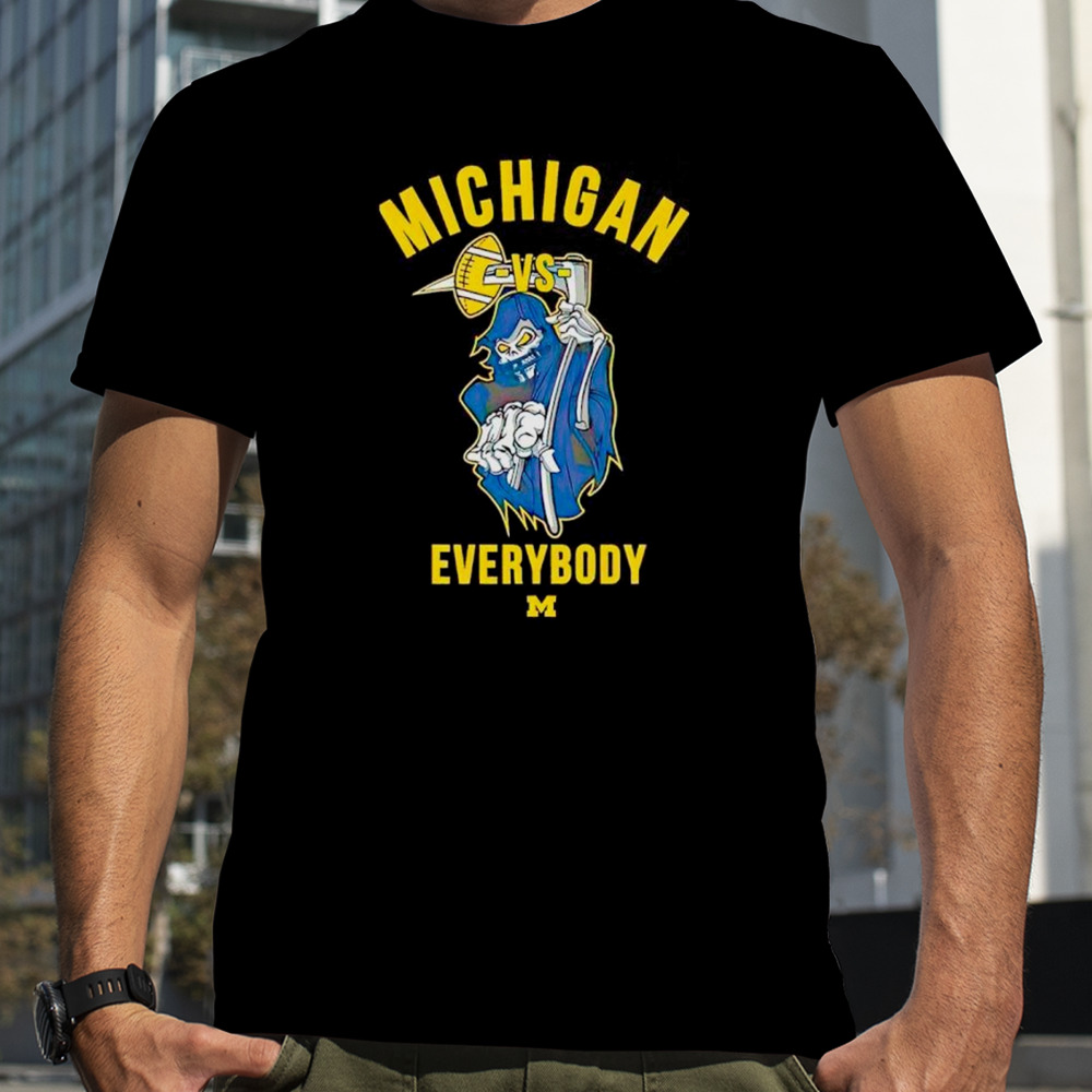 Skeleton Michigan vs Everybody Shirt