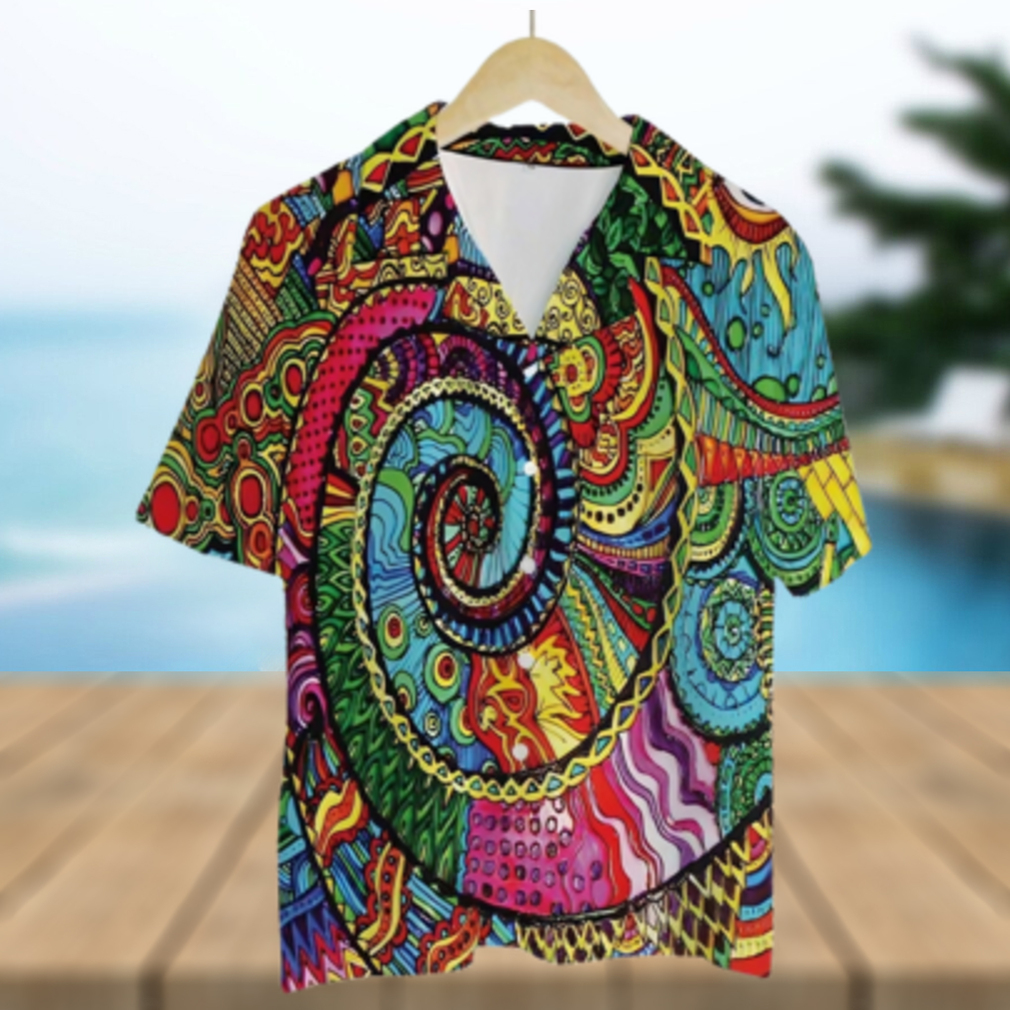 Tie Dye Hippie Colorful High Quality Unisex Hawaiian Shirt - Limotees