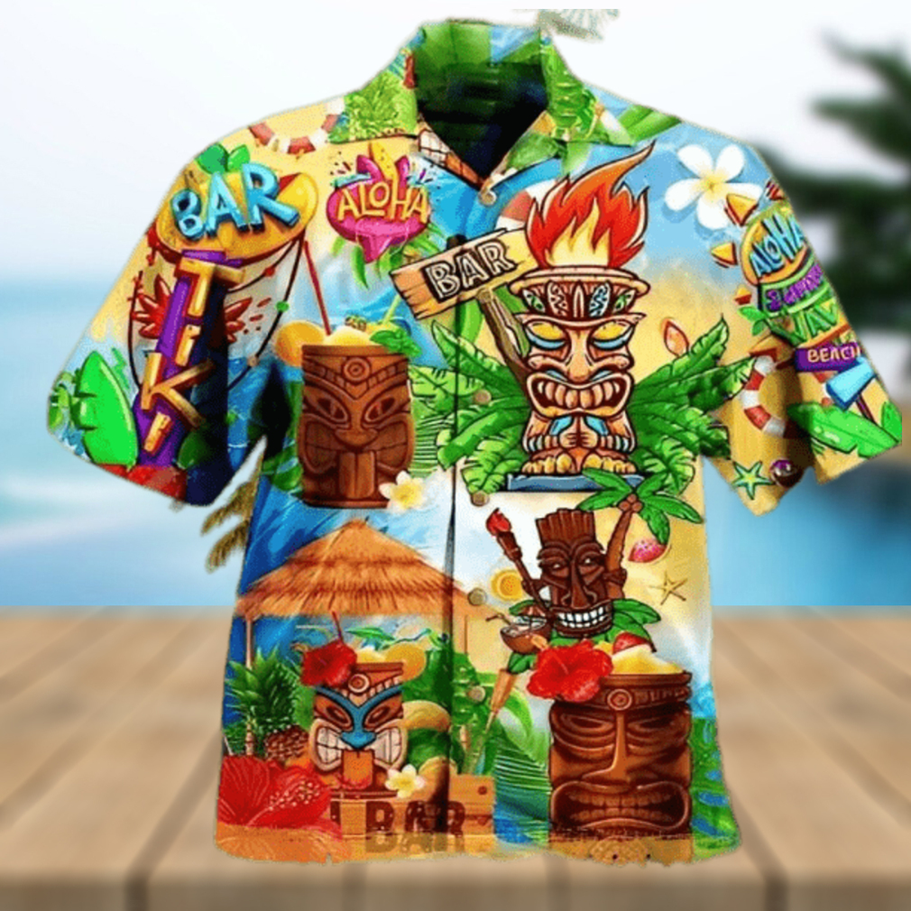 Tiki Bar Hawaiian Shirt Informal Estilo Hawaiano Aloha Hawaiian Shirt Funny Gift Idea - Limotees