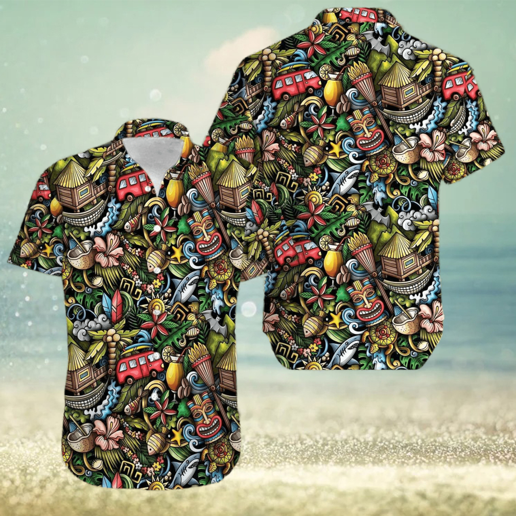 Tiki Doodles Hawaiian Shirt - Limotees