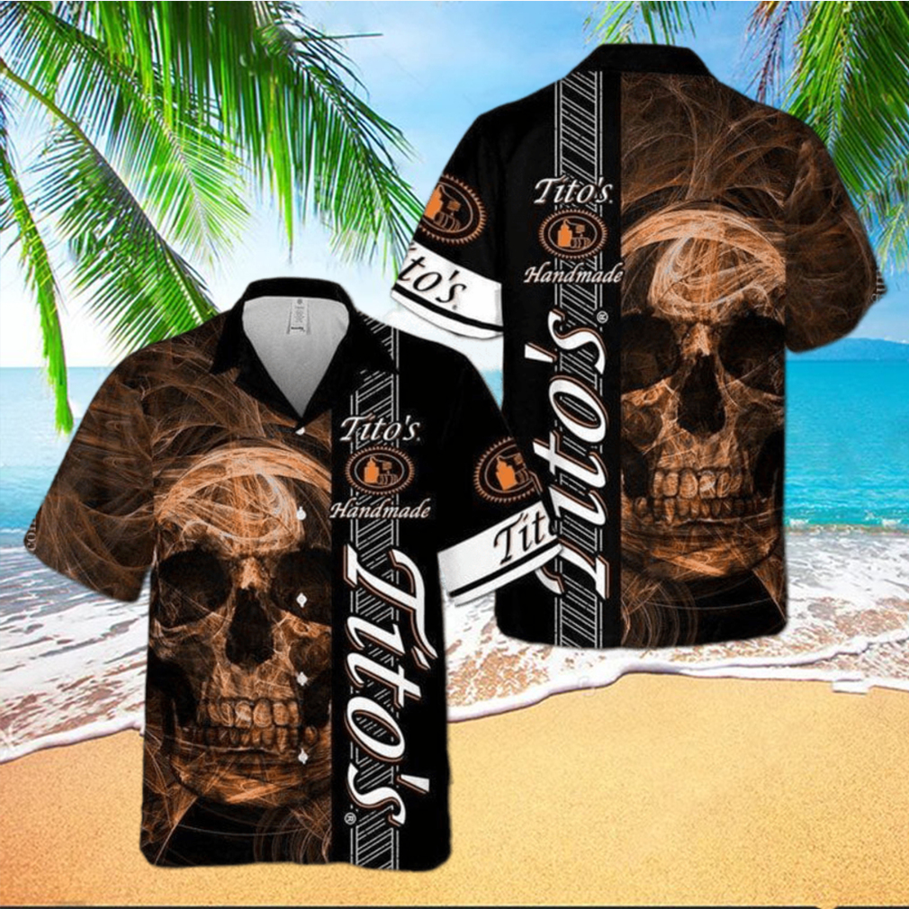 Tito’s Handmade Vodka Smoky Skull Hawaiian Shirt - Limotees