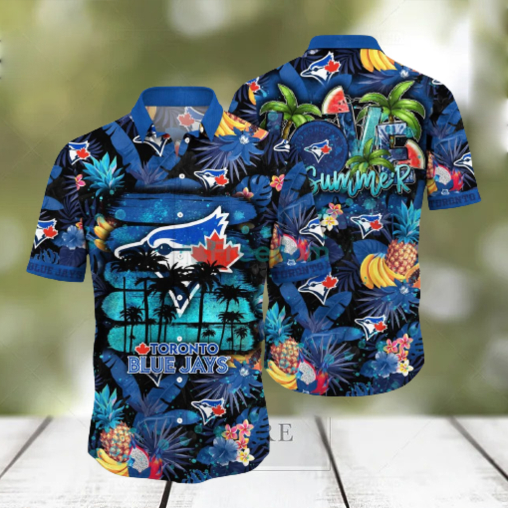 Toronto Blue Jays MLB Flower Hawaiian Shirt For Men Women Great Gift For Fans - Limotees