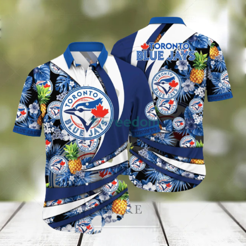 Toronto Blue Jays MLB Flower Hawaiian Shirt Style Gift For Men Women Fans - Limotees