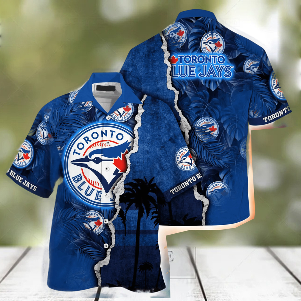 Toronto Blue Jays MLB Hawaiian Shirt Custom Sunsets Aloha Shirt - Limotees