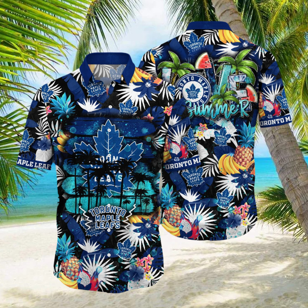 Toronto Maple Leafs NHL Hawaiian Shirt Hammockstime Aloha Shirt - Limotees